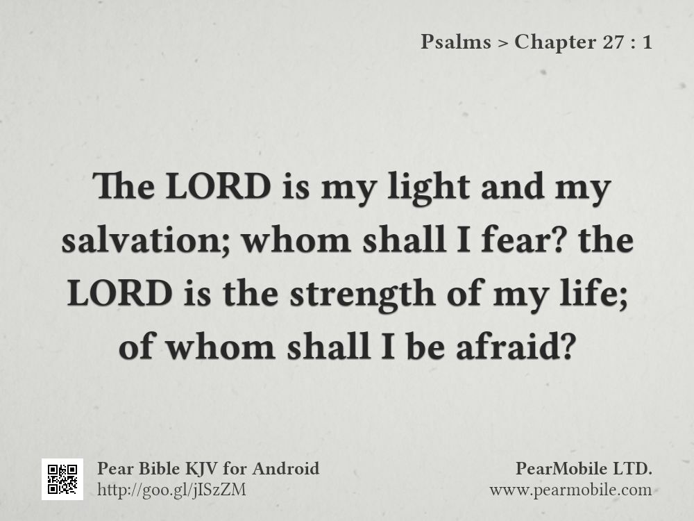Psalms, Chapter 27:1